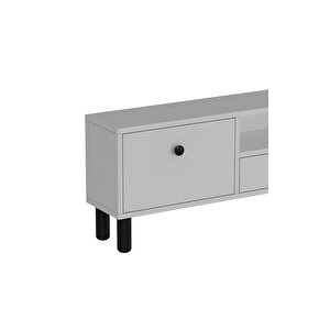 1310dropct-1 Bohem Tv Sehpasi BEYAZ-SİYAH KULP
