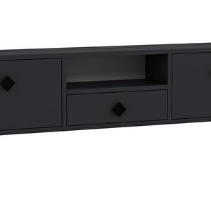 1305dropct-1 Duvara Montaj Tv Sehpasi ANTRASİT-SİYAH KULP