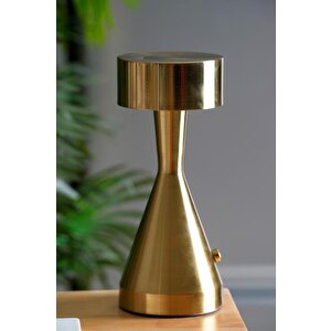 Dekoratif Gold Metal Masa Lambası - 22 Cm Acr-490