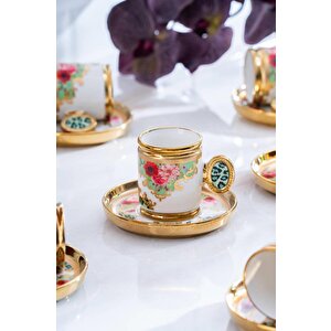 Caviar Yeşil 6'lı Kahve Fincan Takımı Shp-07190