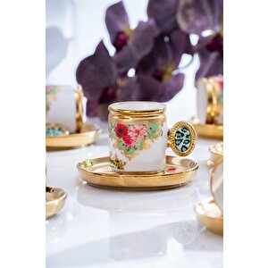 Caviar Yeşil 6'lı Kahve Fincan Takımı Shp-07190