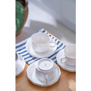 Porwm-05372 Hexagon 6lı Çay Fincanı Takımı