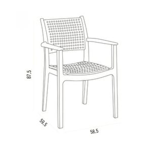 Holiday Atlas Sandalye 2'li Set