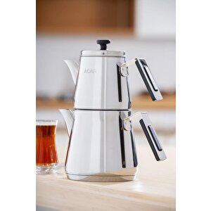 Aveline Aile Boy Çelik Çaydanlık Takımı Ar-08586