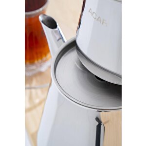Aveline Aile Boy Çelik Çaydanlık Takımı Ar-08586