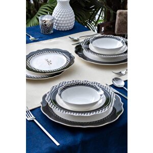 Adena 24 Parça Porselen Yemek Takımı Por-07296