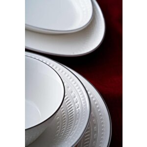 Rienna Silver 29 Parça Yemek Takımı Por-07122