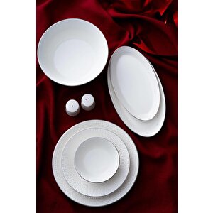 Acar Rienna Silver 29 Parça Yemek Takımı Por-07122