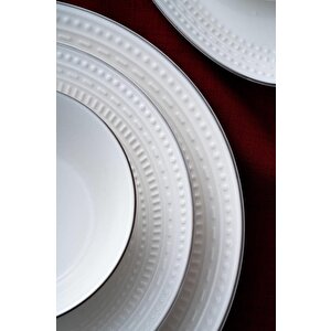 Acar Rienna Silver 29 Parça Yemek Takımı Por-07122