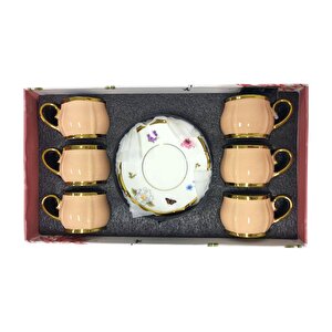 Rowan 6 Kişilik Kahve Fincanı Takımı Hxf-05173 Pudra
