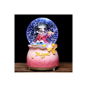 Harry Potter Büyük Boy Kar Küresi Işıklı, Müzikli, Püskürtmeli, Pembe, 16x12
