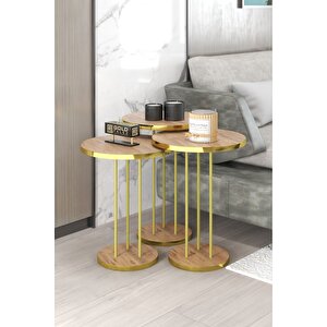 Zigon Sehpa Terra Gold Ceviz Ceviz Gold