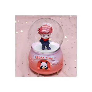 Naruto Büyük Boy Kar Küresi Işıklı, Müzikli, Püskürtmeli, Kırmızı, 16x12