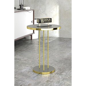 Zigon Sehpa Terra Gold Ceviz Antrasit