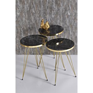 Zigon Sehpa Gold Bendir Tel Gold Bendir