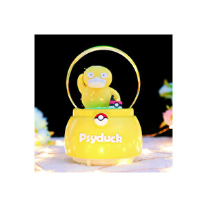 Ördek Büyük Boy Kar Küresi Işıklı, Müzikli, Püskürtmeli, Sarı, 16x12