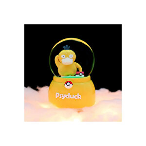 Ördek Büyük Boy Kar Küresi Işıklı, Müzikli, Püskürtmeli, Sarı, 16x12