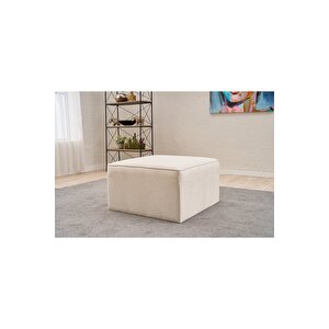 Kozan Puf Krem Gabbana 02 Krem