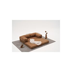 Comfort Serisi Yataklı Üçlü Modül Kahve