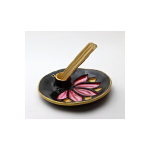 Vivusin El Yapımı Lotus Seramik Palo Santo Tütsülük Siyah
