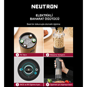Neutron Ntl-pg-03 Elektrikli Tekli Baharat Öğütücü