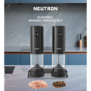 Ntl-pg-33d Elektrikli Çiftli Baharat Öğütücü