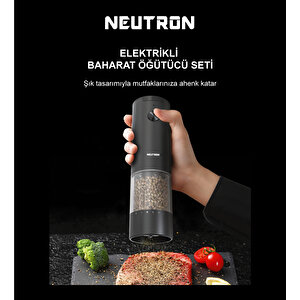 Ntl-pg-33d Elektrikli Çiftli Baharat Öğütücü