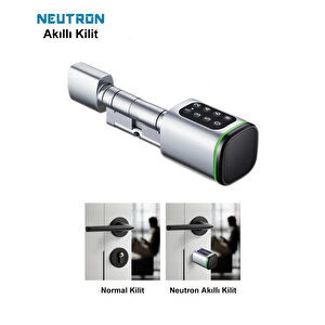 Neutron Ntl-sc-02fkpw Parmak Izi, Anahtarlı, Tuşlu, Kartlı Ve Uzaktan Kontrollü Akıllı Kapı Kilidi