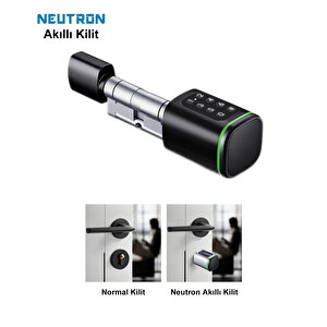 Neutron Ntl-sc-02fkpb Parmak İzi, Anahtarlı, Tuşlu, Kartlı Ve Uzaktan Kontrollü Akıllı Kapı Kilidi