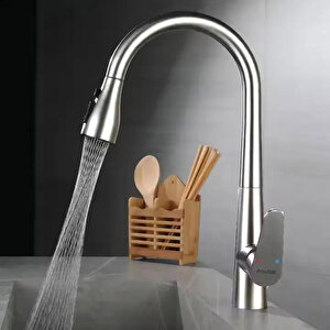 Spiralli Eviye Bataryası Pull Down 3 Fonksiyonlu Kte125