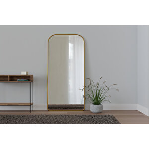 Logs Gold Dekoratif Ayna 89×183 Cm – Metal Çerçeve