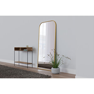 Logs Gold Dekoratif Ayna 89×183 Cm – Metal Çerçeve