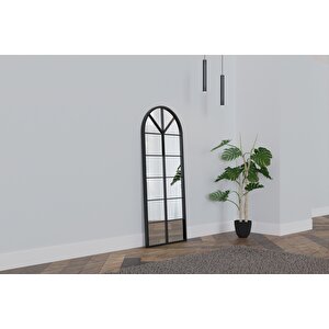 Kure Dekoratif Boy Aynası 70×174 Cm – Siyah Metal Çerçeve