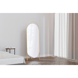 Folded Gold Dekoratif Ayna 56×167 Cm – Metal Çerçeve