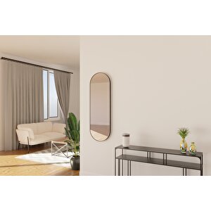 Norm Dekoratif Ayna 40×120 Cm – Siyah Metal Çerçeve
