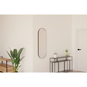 Norm Dekoratif Ayna 40×120 Cm – Siyah Metal Çerçeve