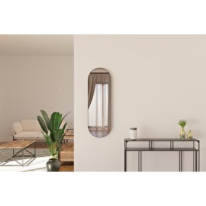 Norm Dekoratif Ayna 40×120 Cm – Siyah Metal Çerçeve