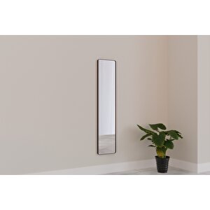 Mudita Dekoratif Boy Aynası 65×175 Cm – Siyah Metal Çerçeve