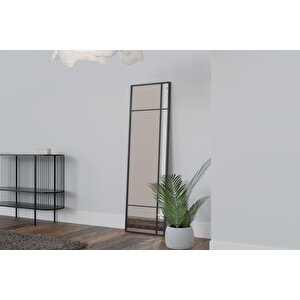 Noche Dekoratif Ayna 50×165 Cm – Siyah Metal Çerçeve