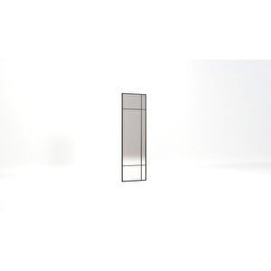 Noche Dekoratif Ayna 50×165 Cm – Siyah Metal Çerçeve