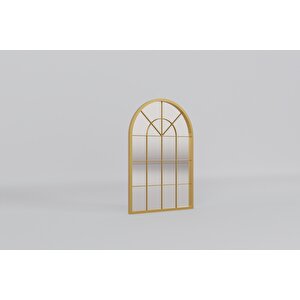 Ventena Gold Dekoratif Ayna 60×90 Cm – Modern Metal Çerçeve