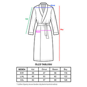 Soho Pike Bornoz + Havlu Seti Beyaz L/XL
