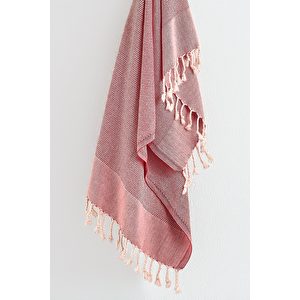 Retro Peşkir-peştamal Seti Kırmızı