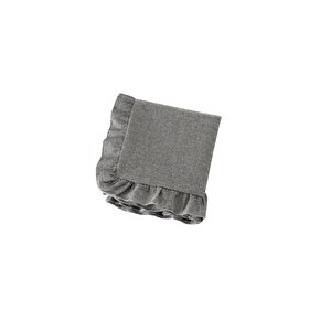 Selendi Fırfırlı Runner Siyah 50x150 Cm