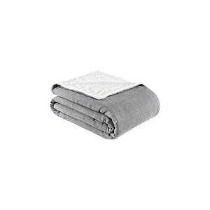 Likya Wellsoft Battaniye Gri 195x220 Cm