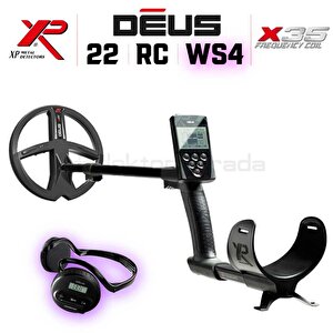 Deus Dedektör - 22,5cm X35 Başlık, Ws4 Kulaklık, Ana Kontrol Ünitesi