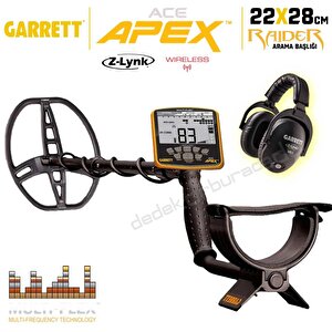 Ace Apex Dedektör Raider Başlıklı (22x28cm) Ms-3 Z-lynk Kablosuz Kulaklıklı