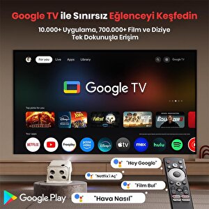 Vankyo Aurzen Boom Mini Android Google Tv 4k Destekli Projeksiyon Cihazı +hdr10+tof Auto Focus+tof Auto Keystone+6g Wifi+6.1bt+20w