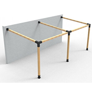 Iahşap Sundurma 3 Ana Direkli Sundurma Pergole Bağlantı Braket Seti