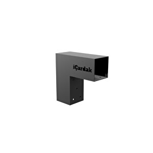 Iahşap 9 X 9 Ana Direk Ve Metek Bağlatısı 90 Derece L Braket Iki Kollu